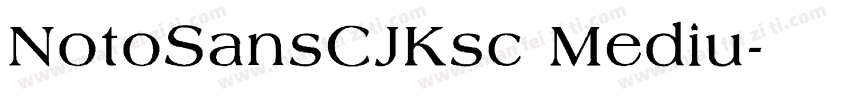 NotoSansCJKsc Mediu字体转换